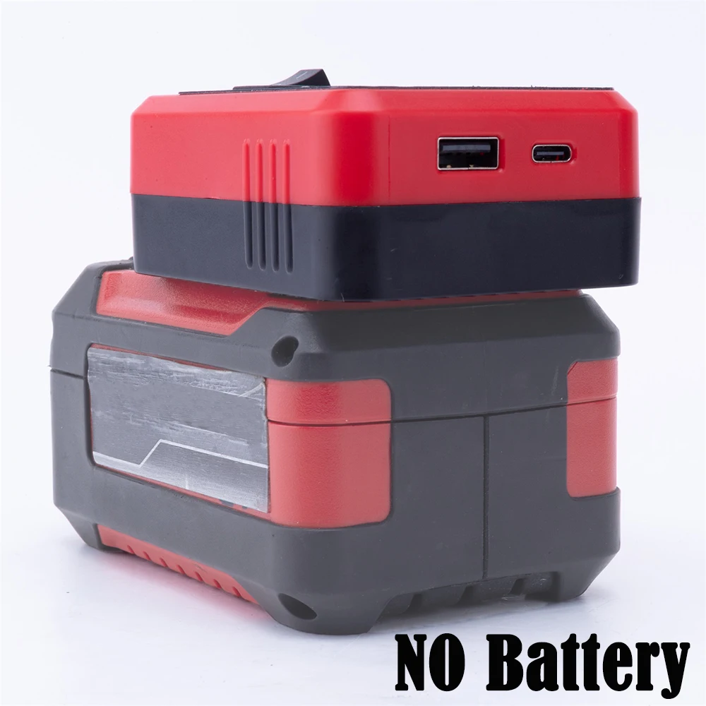 Adapter Power Bank For Ozito 18V Lithium Battery For Mobile Phone Fast Charging Interface (No Battery )
