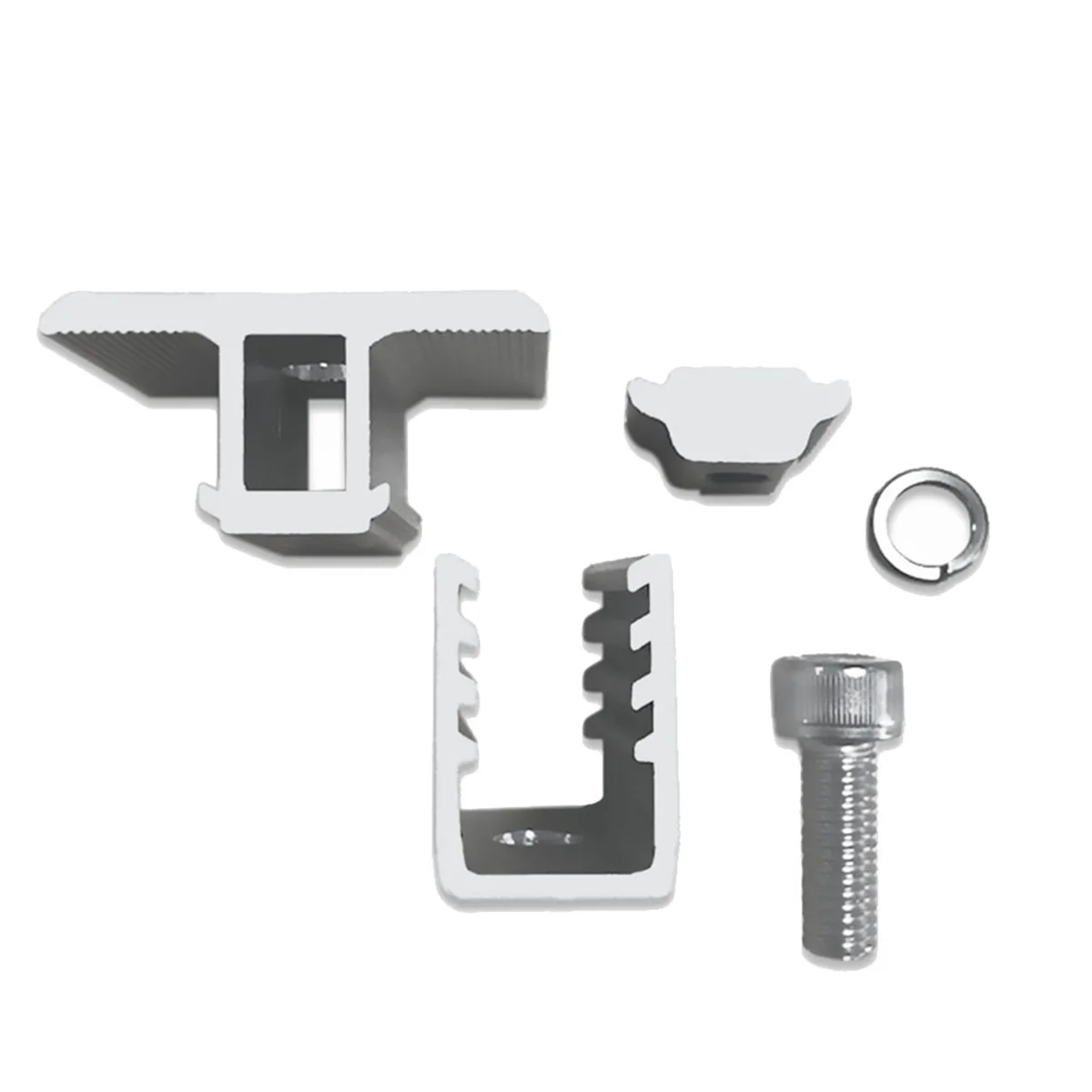 Kit de abrazadera lateral de soporte de montaje de Panel Solar, abrazadera de fijación ajustable de 30/35/40/45mm, montaje de Panel Solar, 10 Uds.