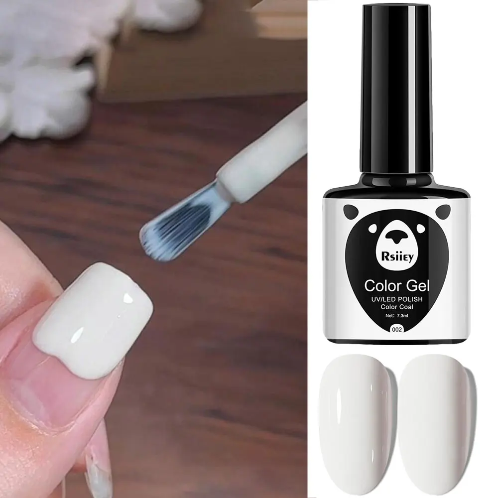 1 stücke 7,3 ml Weiß Gel Nagellack Französisch Maniküre Gel Polnisch Semi Permanent Soak Off UV Gel Lack Basis top Mantel Winter Nagel 105