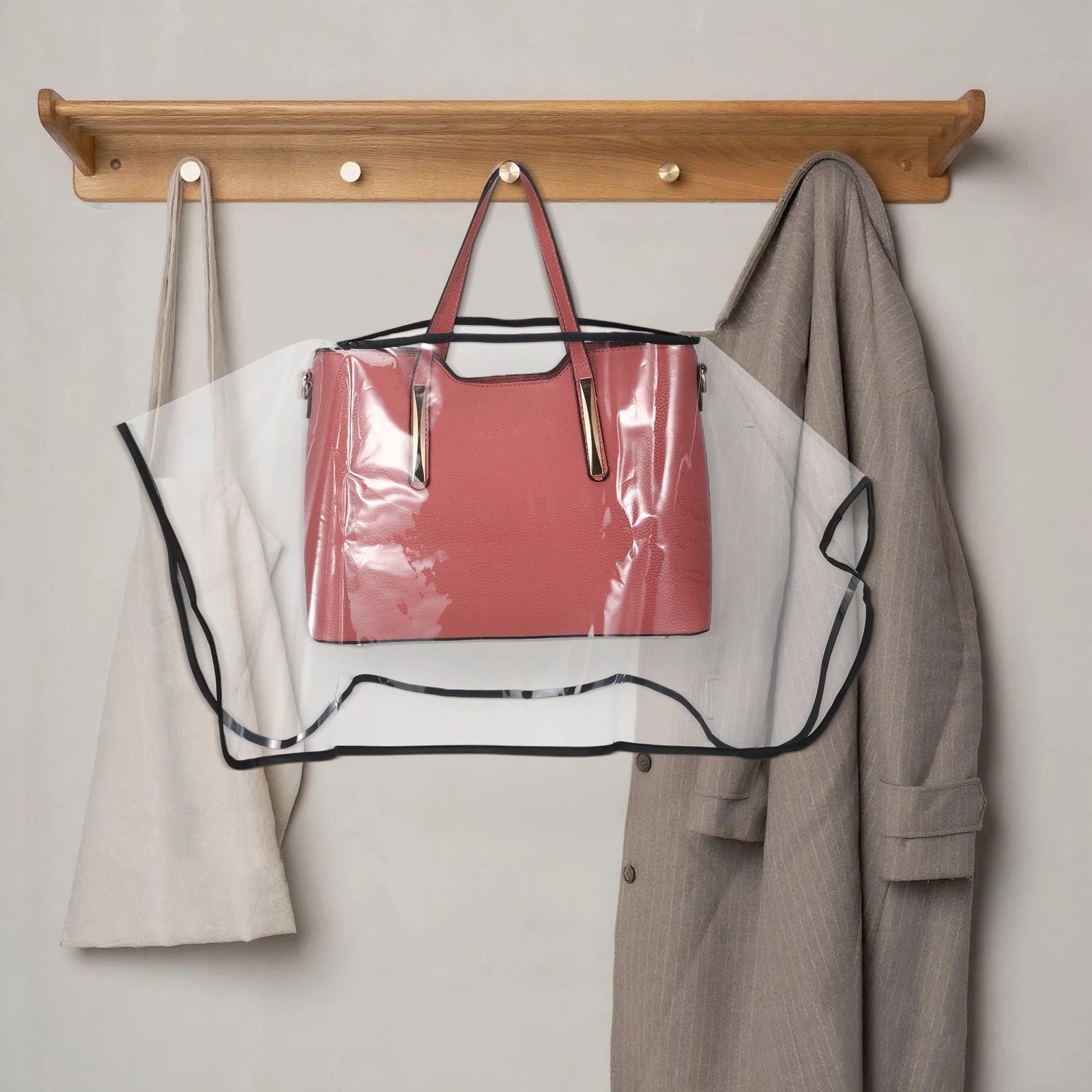 

Rain Cover Handbag Protector Waterproof Tote Eva Material Plastic Purse Poncho Bags Travel Durable Reinforced Outdoor Camping