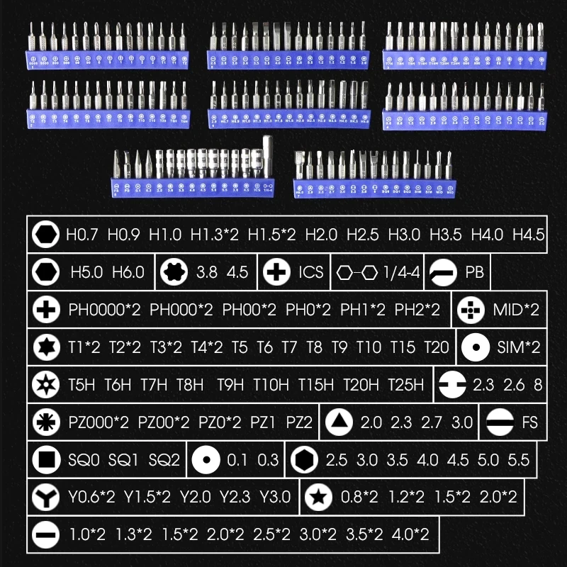 142 in 1 Precision Electric Screwdriver Set with 120 Phillips Magnetic Screw Driver Bits for IPhone PC Mini Power Repair Tool