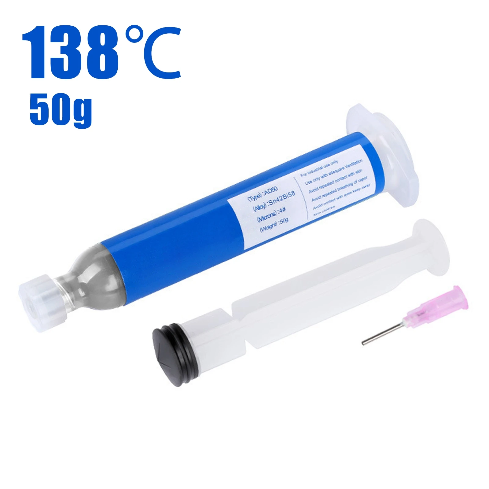 ฟลักซ์บัดกรีไม่มีตะกั่วและอุณหภูมิต่ำ138องศาสำหรับการเชื่อมและอุปกรณ์การเชื่อม30ก.