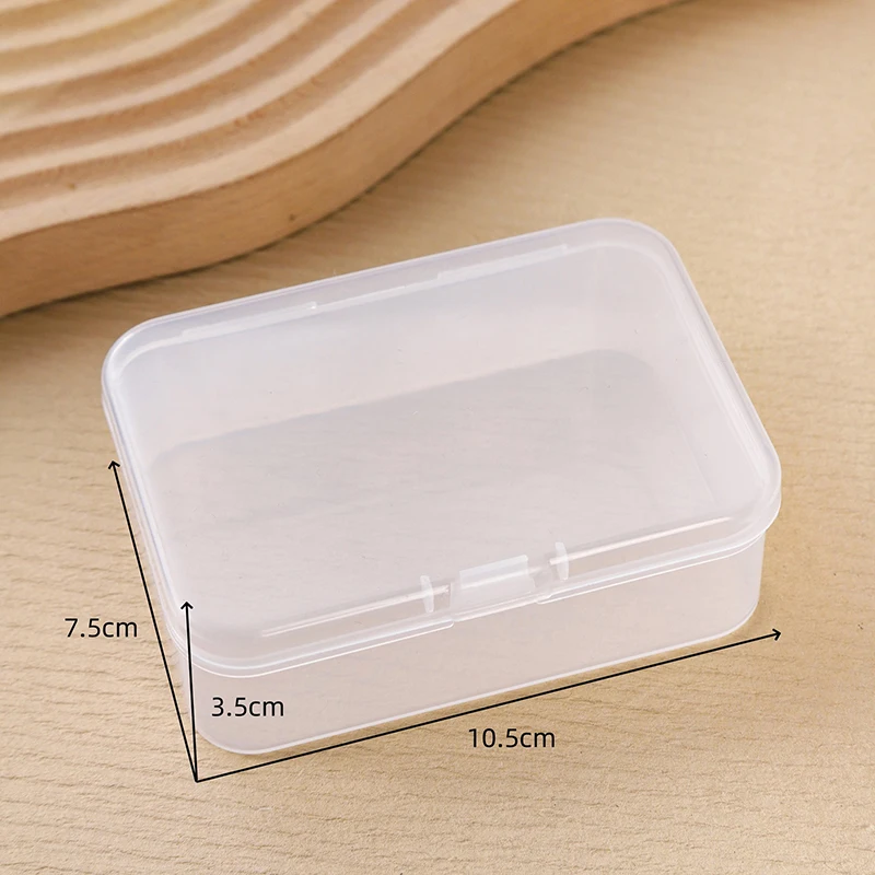 1pc Storage Box 10.5x7.5cm Trannsparent Game Card Box Jewelry Storage Container Board Game Poker