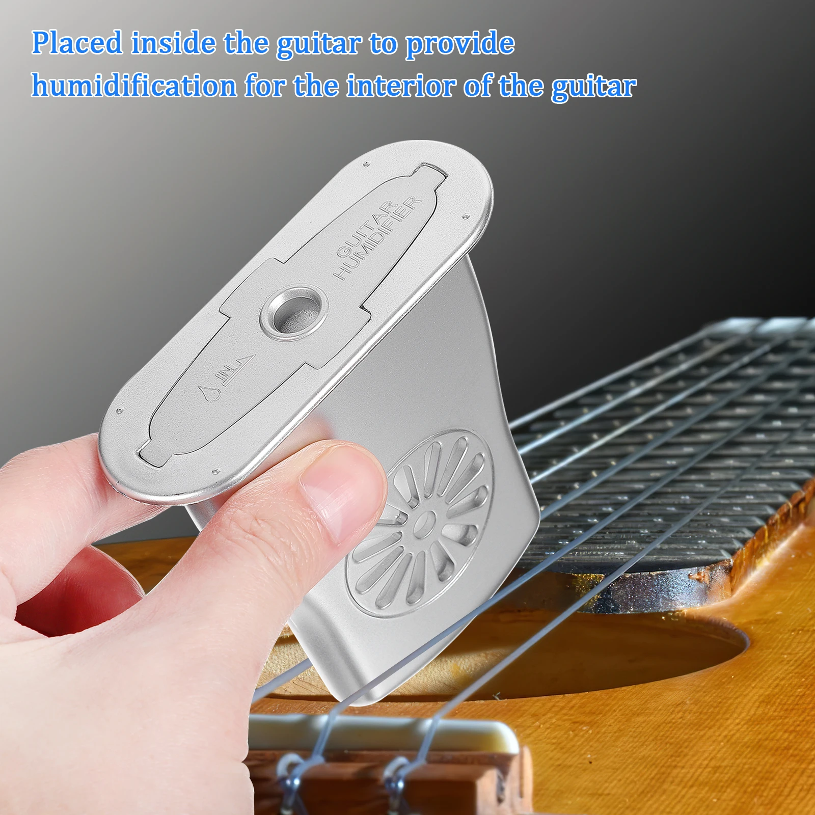 

Hygrometer Humidifier Guitar Case Violin Acoustic Humidifiers Thermometers Humidity Control