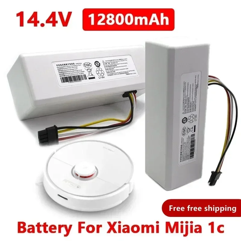 14.4V 12800Mah P1904-4S1P-MM Battery For Xiaomi Mijia 1C STYTJ01ZHM Robot Vacuum Mop Cleaner Accessories Parts original