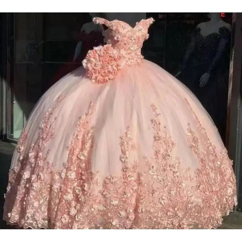 Wedding Dress Bridal Heavy Industry Three Dimensional Flower Escaping Princess Small Colorful Yarn Dress Dress Customized