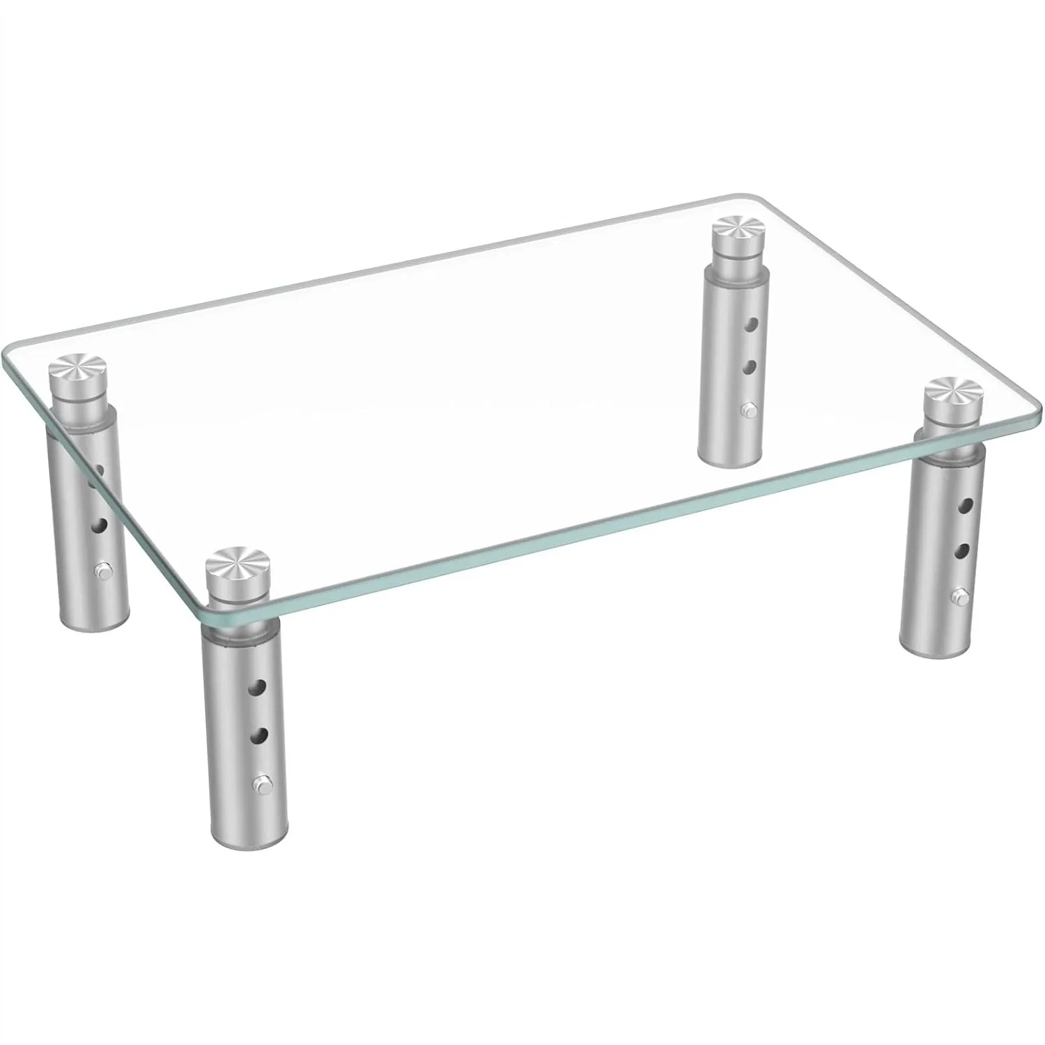 

Monitor Stand Riser, 3 Height Adjustable Laptop Stand, Ergonomic Computer Riser with Tempered Glass