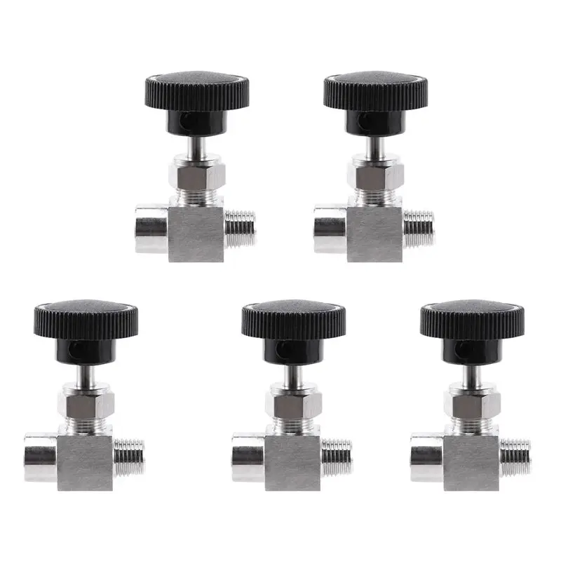 

Игольчатый клапан BAAJ-5X, регулируемый, с резьбой 1/4 дюйма (наружная-внутренняя), из нержавеющей стали 304, для регулировки потока и перекрытия, крановый игольчатый клапан