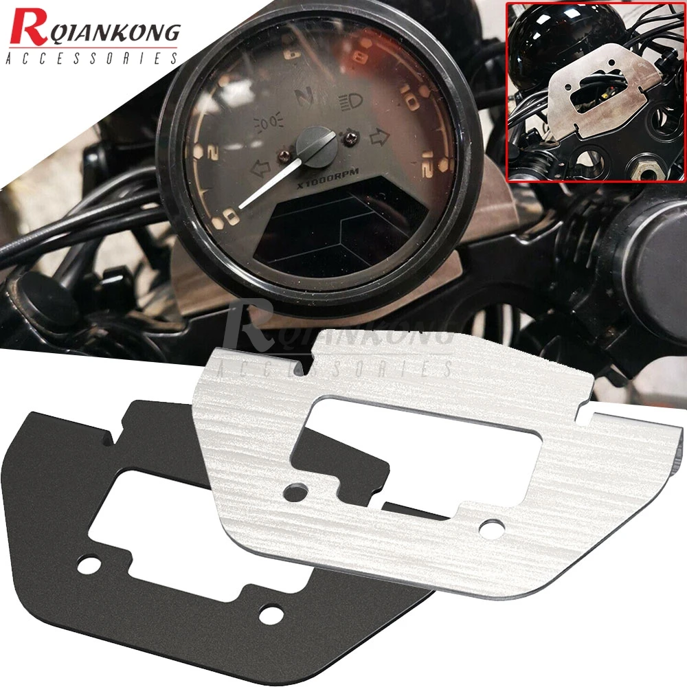 Stainless Steel Speedometer Bracket Black Brushed Base Powder Coating For BMW K100 K75 K 100 Cafe Racer Motorcycle Modification