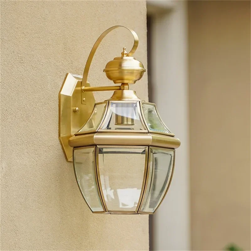 

FAIRY Retro Outdoor Brass Wall Lamp Waterproof IP65 Sconces LED Lighting for Home Porch Courtyard
