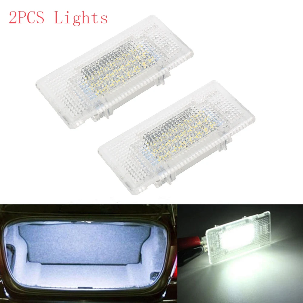 2Pcs Super White Car Rear Luggage Trunk LED Light Lamp For BMW E39 E60 E61 F10 M5 X5 X1 1 3 5 7 Series X-series