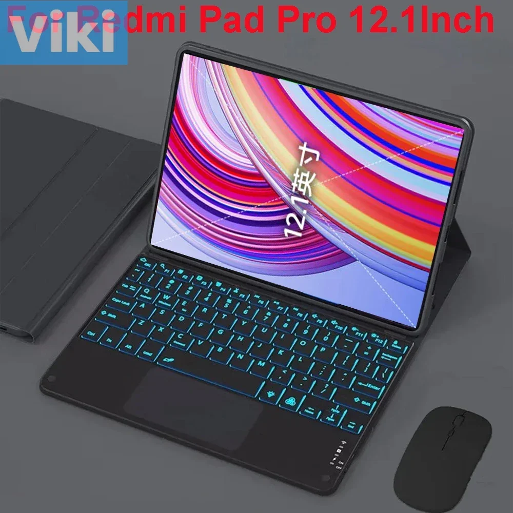 For Xiaomi Redmi Pad Pro 12.1 Inch Case, Keyboard Cover for Redmi Pad Pro 12.1 Inch 2024