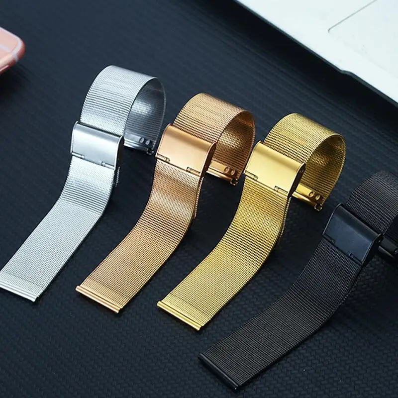 Schutzhülle + Band für Samsung Galaxy Watch 4 5 6 44 mm 40 mm Armband Stahlgeflecht Milanese Loop für Samsung Galaxy Watch 7 44 mm 40 mm – Detail 17