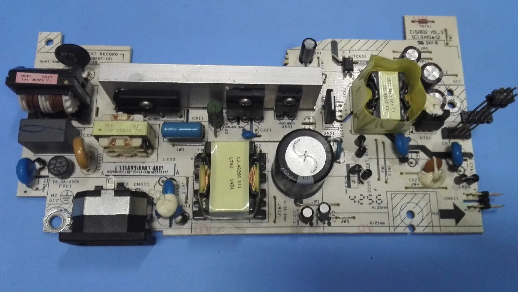 Placa de alimentação Autocode para Benq, MS524, MX525, TS537, MS527, MX528, TW539, Original, Novo