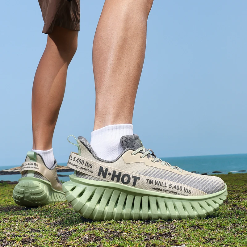 

Мужская обувь, кроссовки 2025, обувь на платформе, дышащая сетка, универсальная повседневная обувь