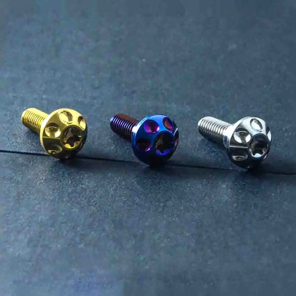 オートバイ用チタン合金ネジ、ファンシーアンブレラヘッドネジ、r1r6スズキ用トルクスm6x20mm、ブレーキディスク修理ネジ、1個、4個