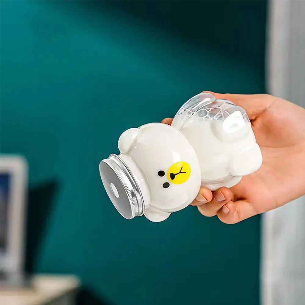 Cute Bear Water Bott Milk Tea Drinking Cup Portable Drink Bottle Kitchen Milk Tea Water Bottle Home Couple Christmas Bottle Gift