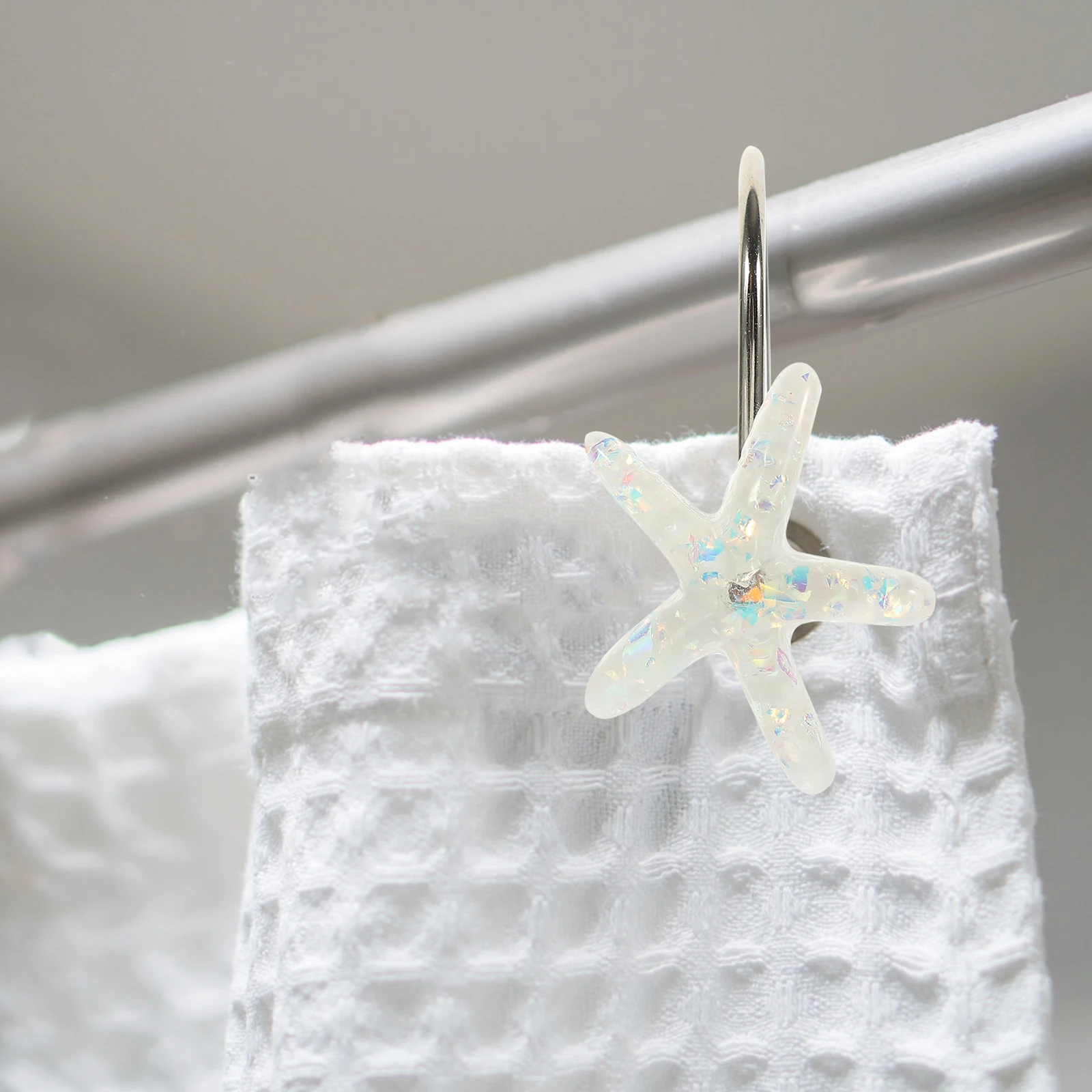 

Rust Proof Shower Hooks for Curtain Bathroom Household Cute Shell Hook High Strength Decorative