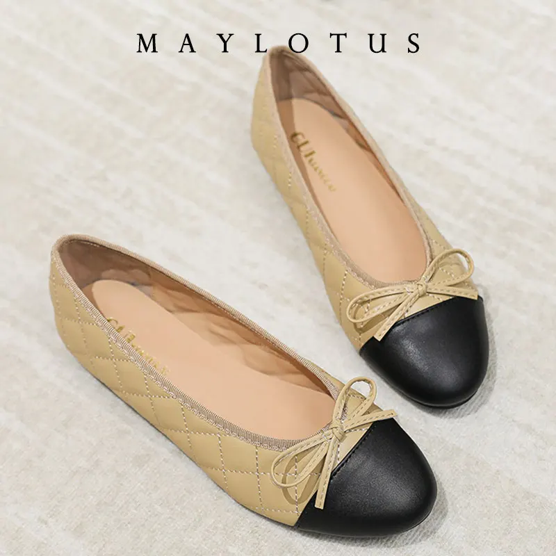 Woman Flat  Sandal Dress Shoes Low Heels Retro Closed Point Toe Sandal Shoes Girls Wedding Shoe Casual Flat Bowknot Shoes