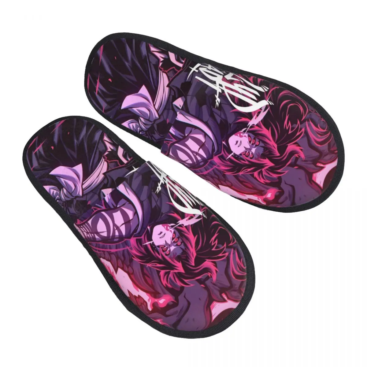 Swordsman Yoriichi Demon Slayer Slippers Bedroom Kokushibo Soft Memory Foam Slides Non Slip