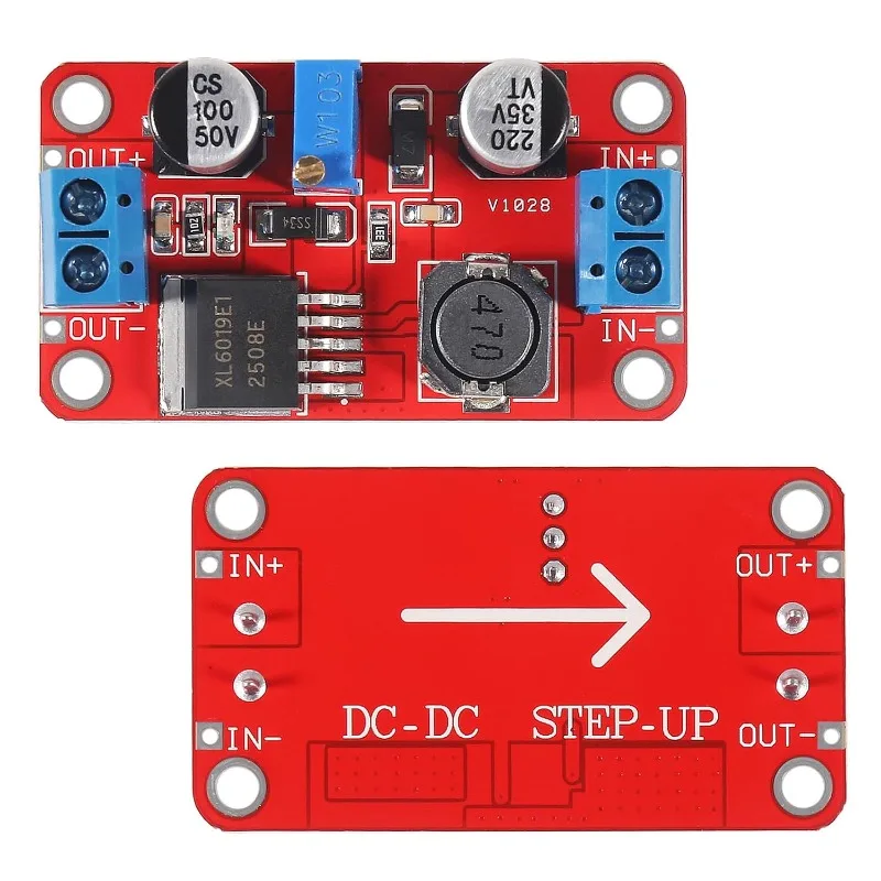 5-20pcs XL6019 5A DC-DC Step-Up Buck Converter Module Adjustable Voltage Regulator 3-35V To 5-40V Output Boost Converter Module