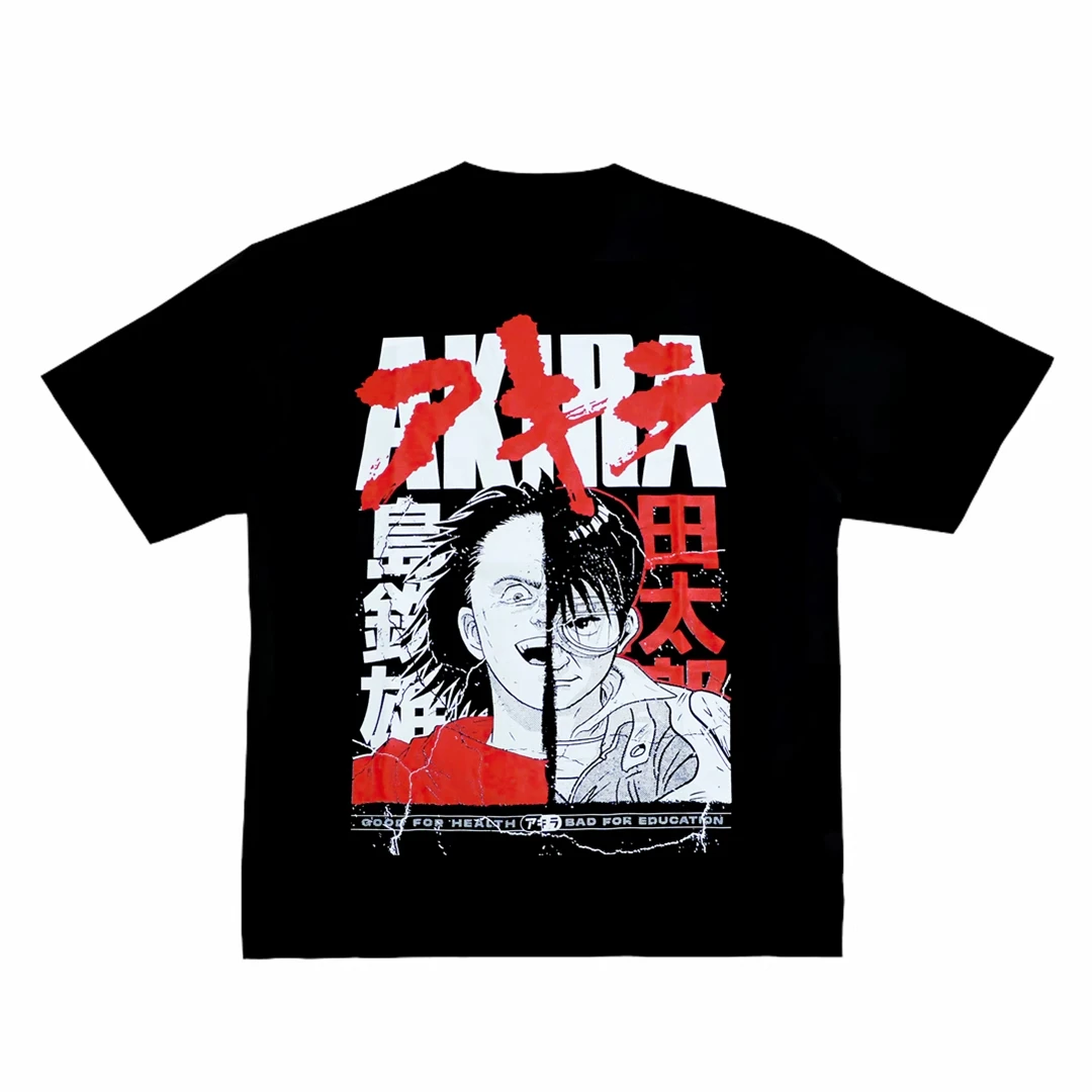 2024 Popular New Style AKIRA Akira Kaneda Shotaro Anime Street Cotton Short Sleeved T-shirt International Best-selling Style