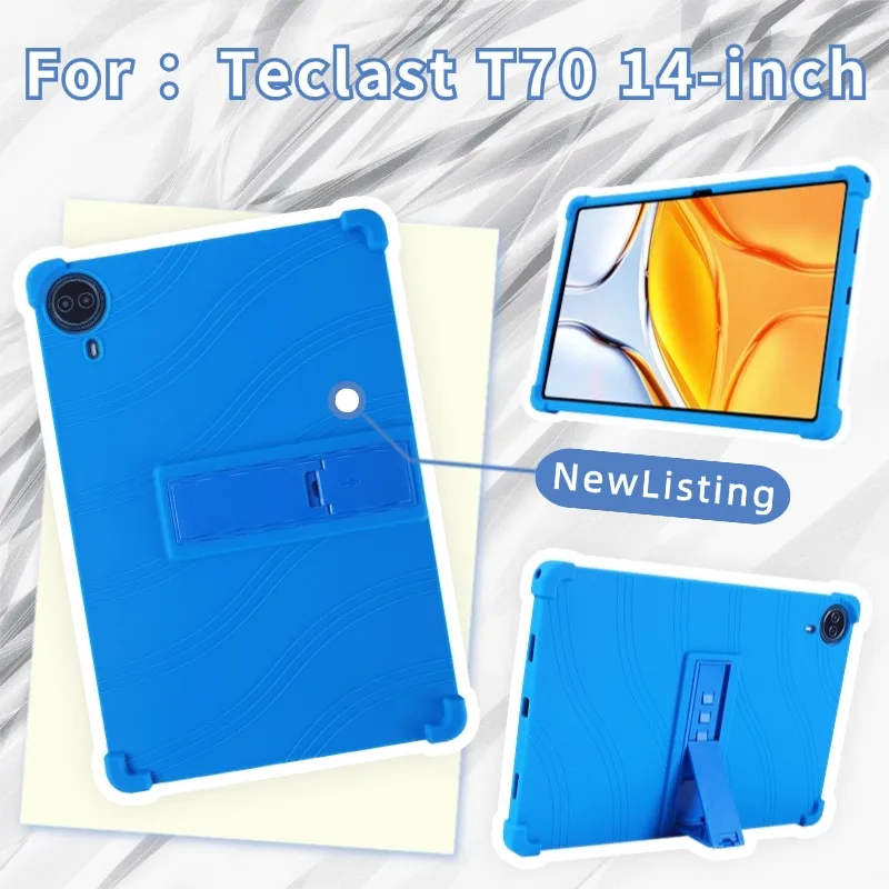 Case for Teclast T70 14 Inch Tablets Super Shockproof Soft Silicone Protective Case Stand Cover