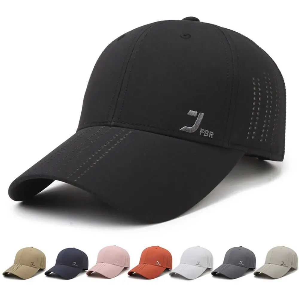 قبعات بيسبول شبكية من البوليستر قابلة للتعديل، قبعة لسان بطة رياضية مريحة للحماية من الشمس، قبعات بيسبول سريعة الجفاف #3