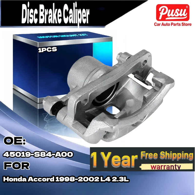 

1x Front Left Disc Brake Caliper w/ Bracket for Honda Accord 1998-2002 L4 2.3L 45019-S84-A00