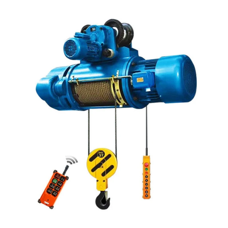 220V 3 Phase 50HZ 5 Ton 5000kg 11000bls Wire Rope Electrical Hoist Electric Crane Winch