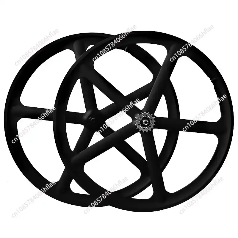 700C V Brake Bicycle Wheel Set, Powder Coated Integrated Wheel Rim Made of Magnesium Alloy and Aluminum Alloy