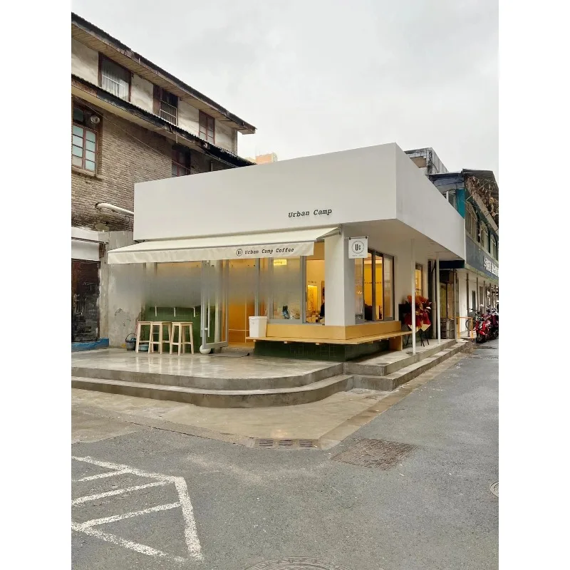New telescopic awning, hand-cranked electric folding and shrinking outdoor awning, courtyard villa door canopy