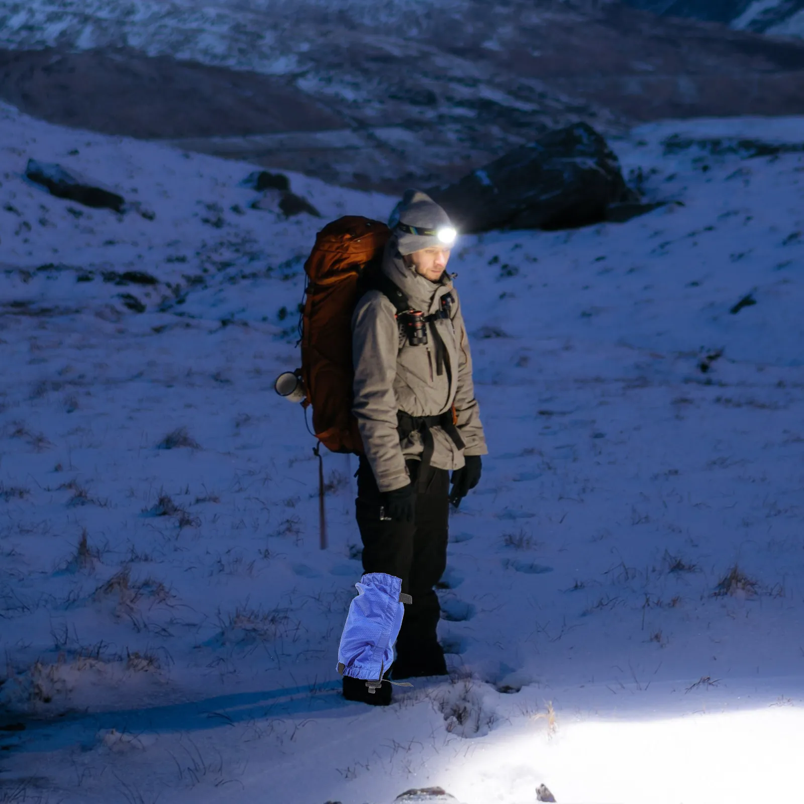 

Пара водонепроницаемых гетр из полиэстера для активного отдыха, регулируемые защитные чехлы для ног для походов, альпинизма, катания на лыжах, защиты от снега