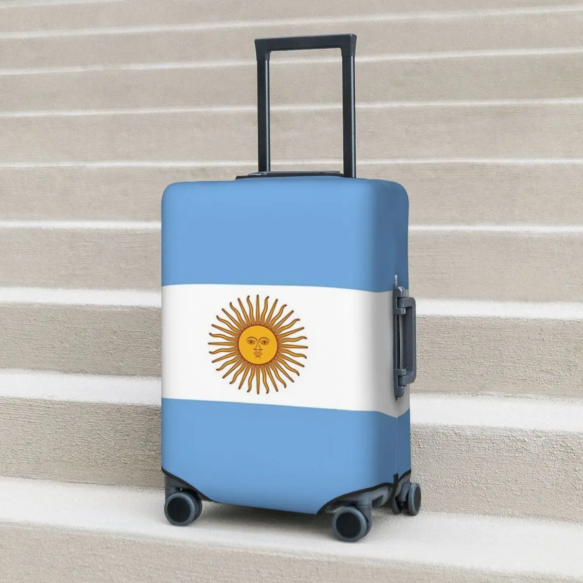 

Argentina - Argentinian T-Shirt Duvet Sticker Suitcase Cover Protection Elastic Travel Luggage Protector Covers for 18-32 Inch