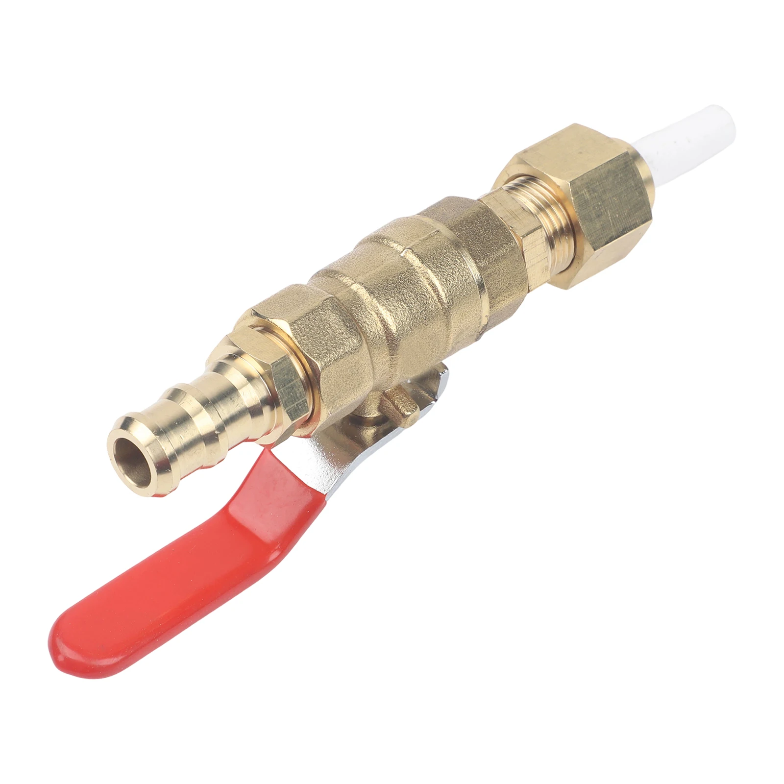 Brass Sandblaster Gas Valve Assembly with Quick Connect Fitting and 5 Ceramic Nozzles 2.4 to 5mm for Surface Prep