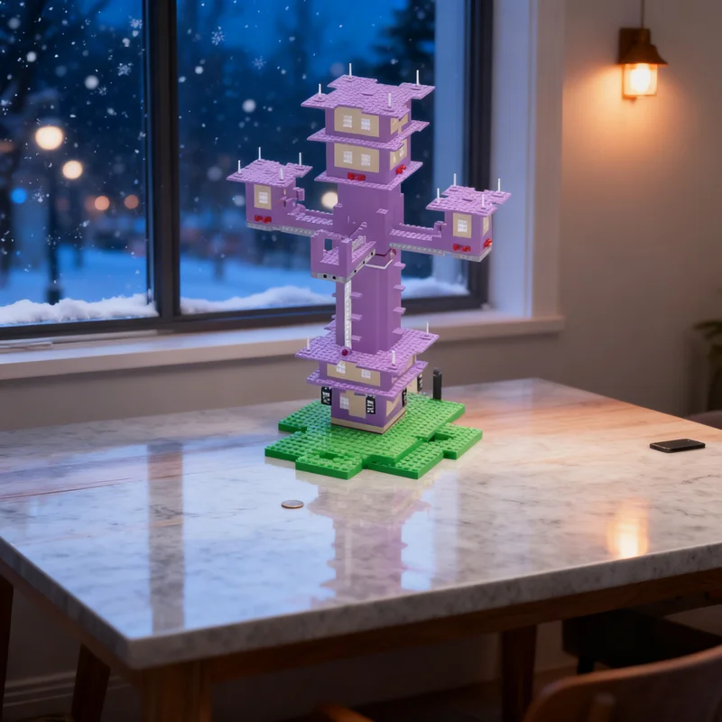 

2524 детали MOC «Город Конца» My World: Конструктор, креативный подарок, декор для демонстрации, сборная модель премиум-класса для взрослых и детей, для дома и офиса