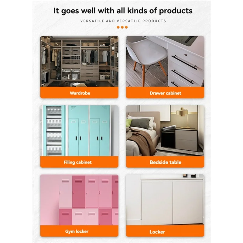 A25P Intelligent Electronic Password Cabinet Door Lock Digital Key Pad Easy Installation Keyless Cabinet Locks Drawer Lock