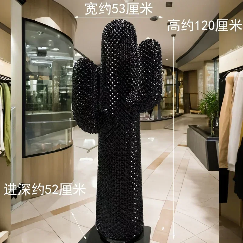 living room store sculpture decoration Cactus floor-to-ceiling large ornament niche coat rack