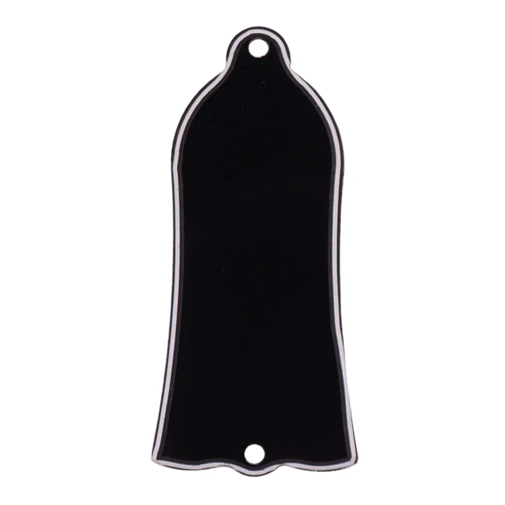 2 Holes 3-Ply Bell Truss Rod Cover For Gibson SG LP Electric Guitar Bass Black 2.5mm PVC Cover Plate Musical InstrumentsGuit Par