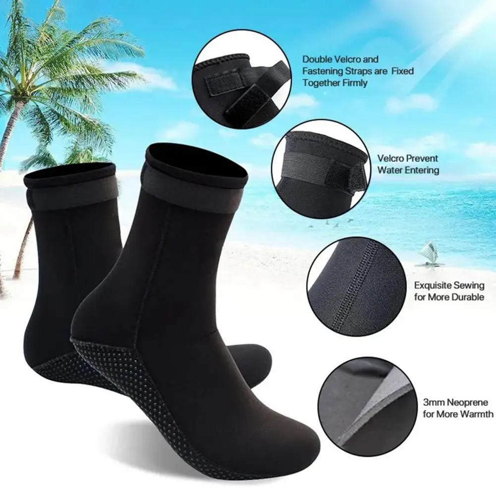 Diving Socks Wear-resistant Elasticity Non-slip Snorkeling Socks Neoprene Beach Surfing Booties Water Quick Drying Beach Socks