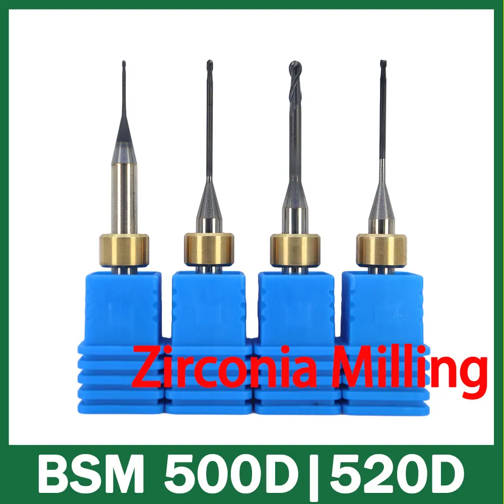 

CAD/CAM Coated Milling Cutters for BSM-500D & BSM-520D – Milling Zirconia, PMMA, Wax & PEEK