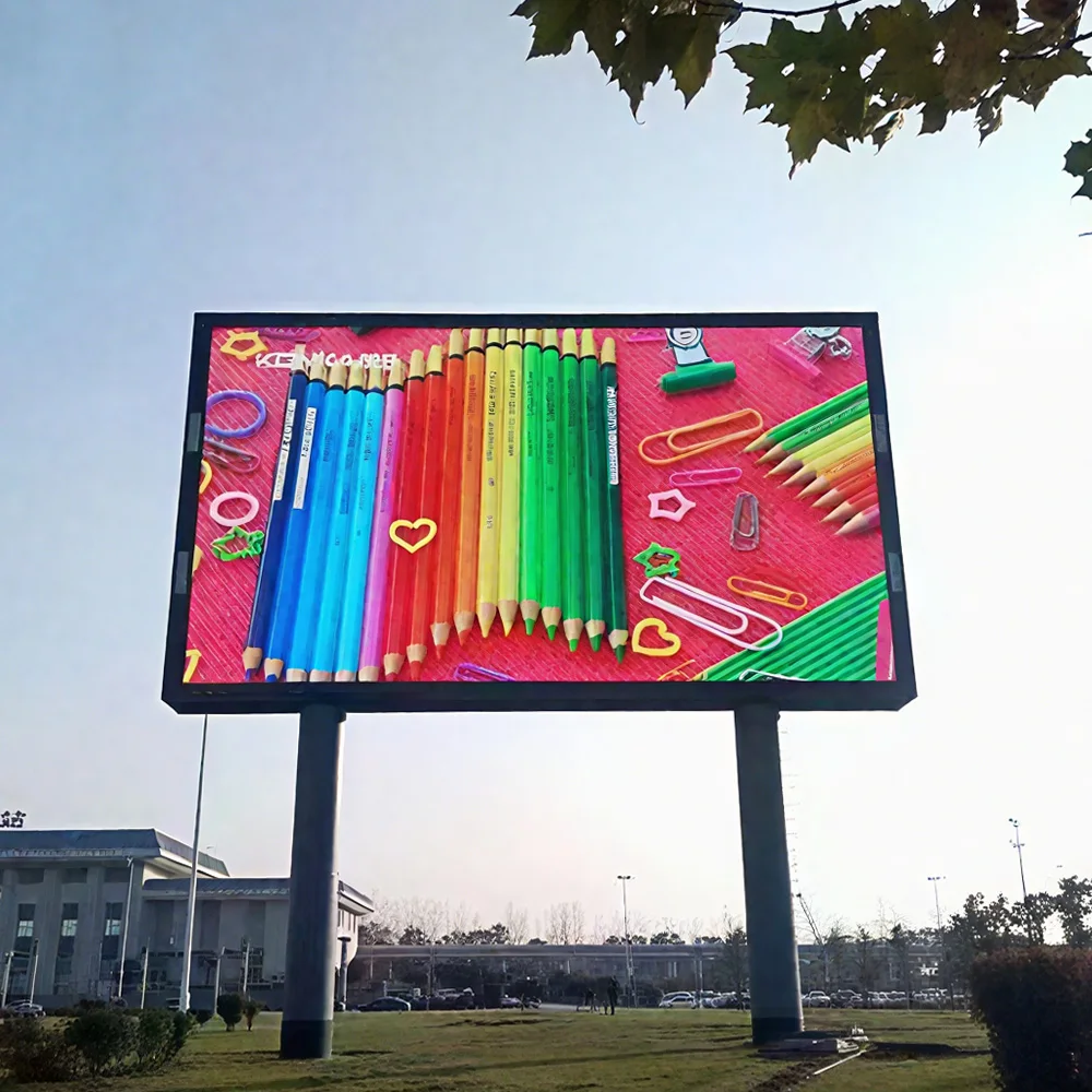 تخصيص تخصيص ثابت SMD P2 P3 P4 P5 P6 P8 P10 مقاوم للماء عرض عملاق في الهواء الطلق LED شاشة الإعلان ثلاثية الأبعاد الرقمية Bil