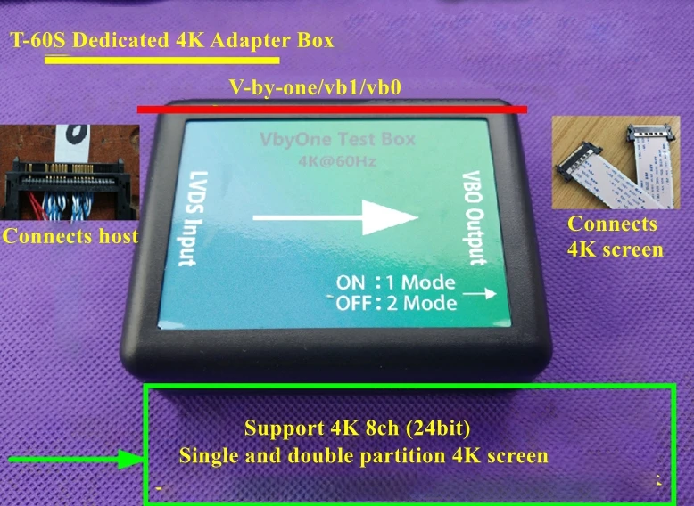 T-100S 10. Generation (100 Arten von Auflösungen) 3840x2160 2K 4K LVDS LCD-Bildschirmtester LED LCD-Panel-Tester für Fernsehbildschirme – Detail 3
