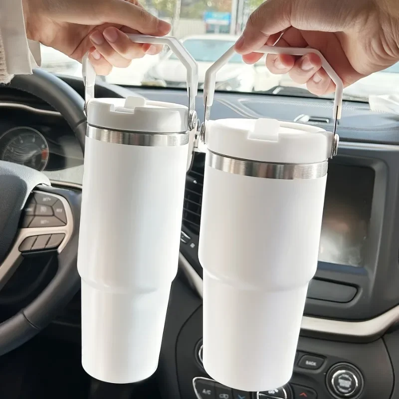 1pc, Stainless Steel Insulated Water Bottle With Lid, Travel Cup, Hot And Cold Drinks, Use This Insulated Car Cup To Keep