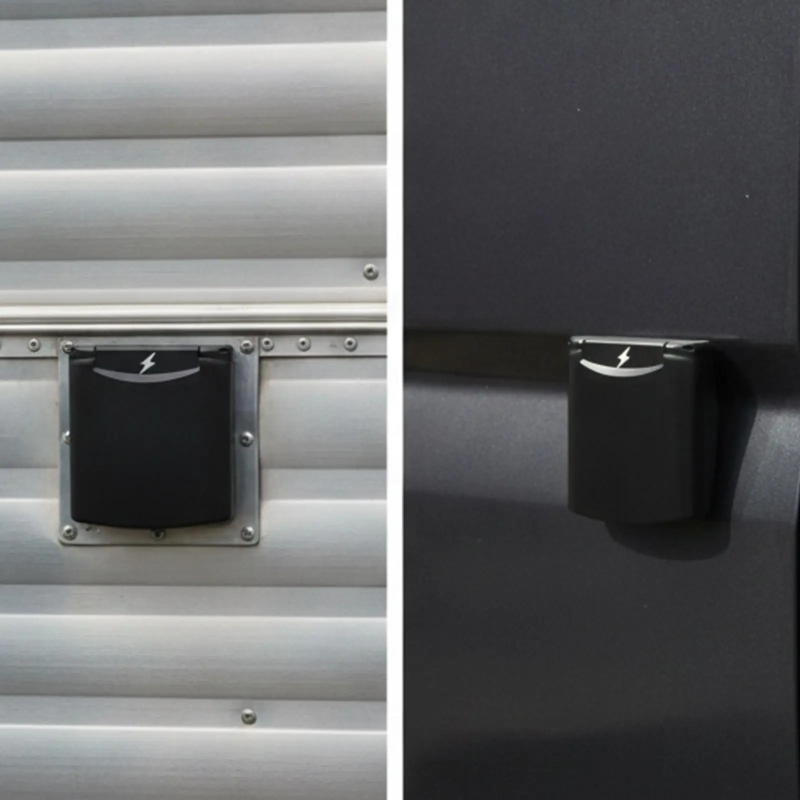 Secure RV Shore Power Plug Socket Metal Plastic Housing for Motorhome Camping Use