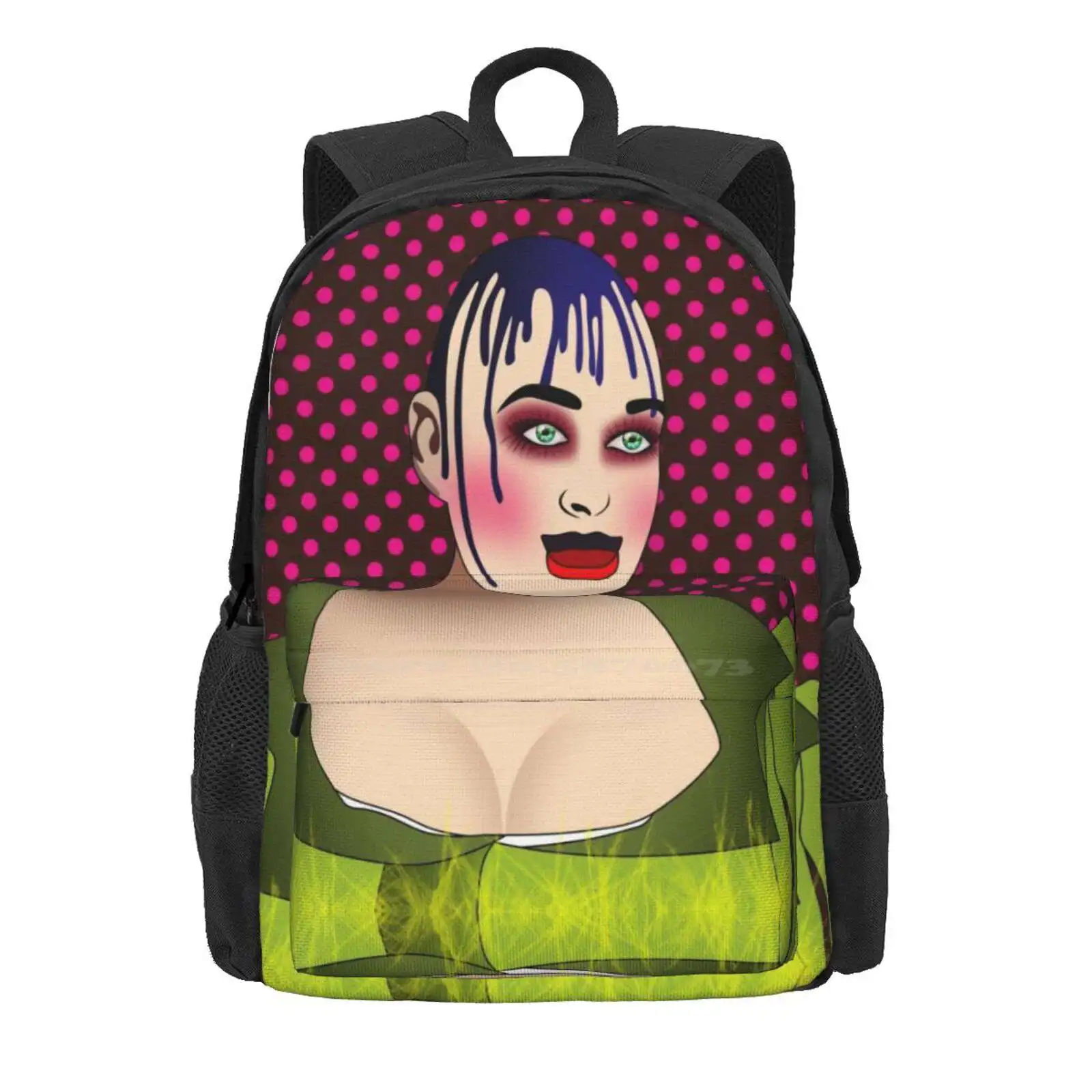 Leigh Bowery Hot Sale Schoolbag Backpack Fashion Bags Leigh Bowery Cool Fun Famous Up Colors Boy George Comics Fashion Bellyful