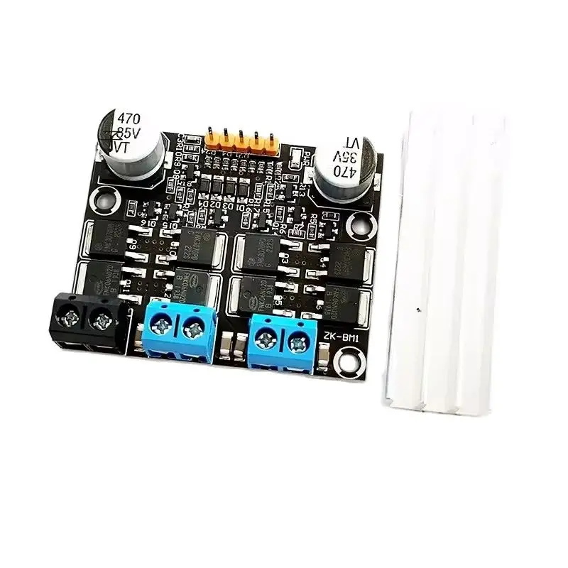 10A dual DC motor drive module forward and reverse PWM speed regulation dimming 3-18V low voltage high current