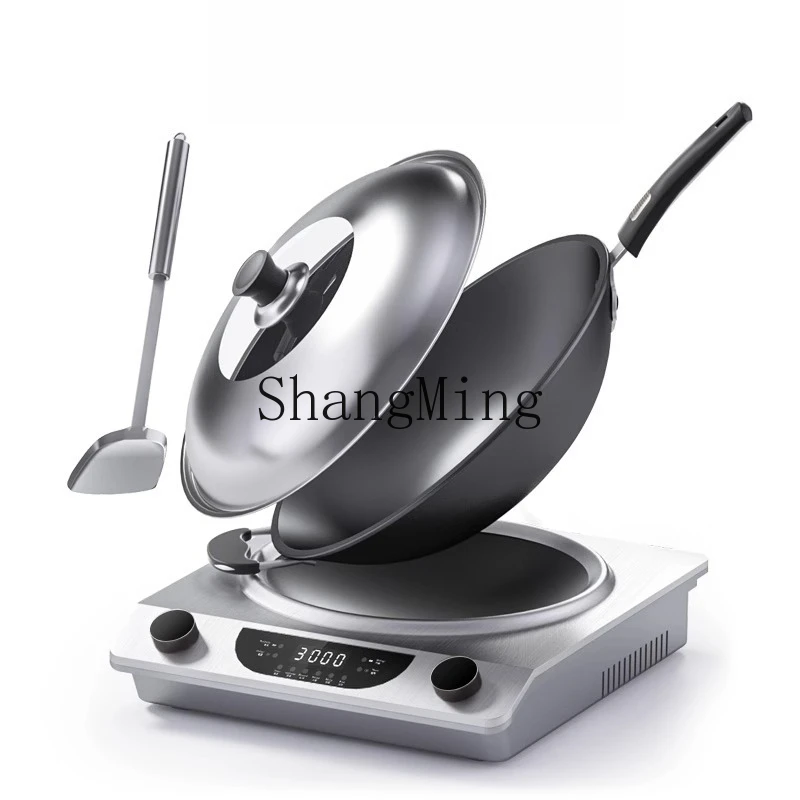 ZYY induction cooker household set multi-functional integrated wok small concave induction cooker