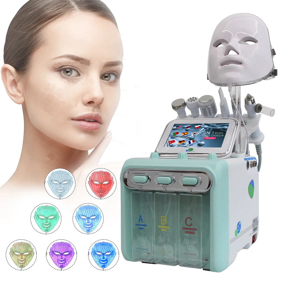 AOKOHydrogen Oxygen Machine Facial Cleansing Aqua Peeling Water Jet Blackhead Removal Skin Rejuvenation Microdermabrasion Device