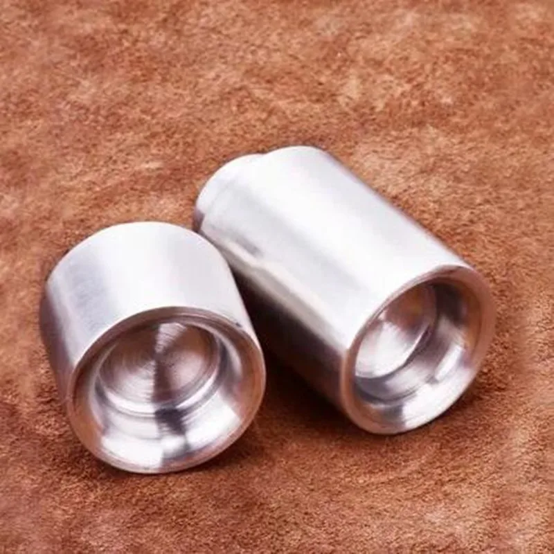 Kitchen Herb Spice Tools Stainless Steel Combined Cylinder Powder Tube Orifice Caster Pepper Shakers 2pcs/set